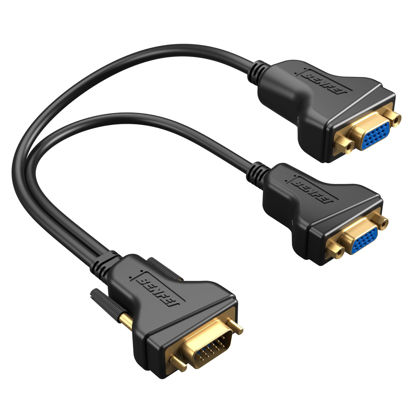 Picture of BENFEI VGA Splitter Cable, VGA Y Splitter for Screen Duplication 1ft