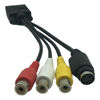 Picture of DONG VGA to RCA Cable, VGA to Video TV Out S-Video AV Adapter RCA Female Converter Cable