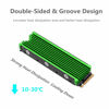 Picture of MHQJRH M.2 2280 SSD heatsink (green)