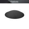 Picture of Fielect 4pcs Speaker Dust Cap 115mm/4.53 inches Diameter Subwoofer Paper Dome Coil Cover Caps