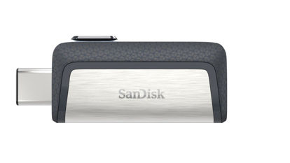 Picture of SanDisk 128GB Ultra Dual Drive USB Type-C - USB-C, USB 3.1 - SDDDC2-128G-G46, Gray