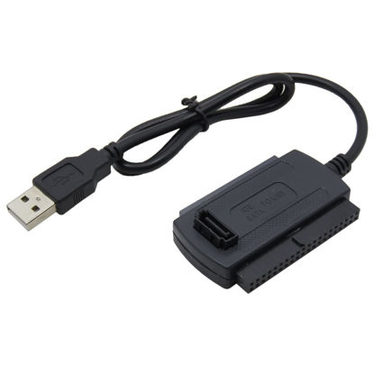 Picture of BUBUCAM USB 2.0 to IDE SATA Adapter Converter Cable for 2.5 3.5 Inch Hard Drive Drives HDDs SSDs IDE and SATA Adapter Cable