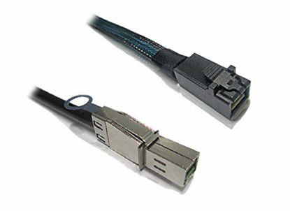 Picture of Micro SATA Cables |1 Meter External Mini SAS HD SFF-8644 to SFF-8643 Data Server Raid Cable