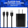 Picture of Fast Charger with 6.6Ft USB Type-C&Micro USB Cable,AC Adapter,2A Rapid Charger for All New All-New Fire 7 HD 8 10 Plus Tablet, Kids Pro, Kids Edition, Fire HD HDX 7” 8.9” Phone