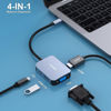 Picture of BENFEI USB C HUB 4in1, USB Type-C to HDMI VGA Adapter, USB C to USB Adapter, USB Type-C Power Delivery, Compatible with iPhone 15 Pro/Max, MacBook Pro/Air 2023, iPad Pro, iMac, S23, XPS 17