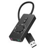 Picture of VENTION USB Sound Card, External Stereo Sound Card with Volume Control, USB to 3.5mm Jack Audio Adapter for Windows, Mac, PC, Laptop, Desktop, Headset, Switch and More