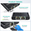 Picture of Ethernet Splitter 1 to 2, High Speed Gigabit 1000Mbps, LAN Network Splitter with USB Power Cable, Gigabit RJ45 Internet Ethernet Splitter for Cat 5/5e/6/7/8 Cable [2 Devices Networked Simultaneously]