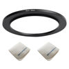 Picture of 72mm Lens to 95mm Camera Lens Adapter 72mm to 95mm Step Up Ring Adapter Ring for All Brands of UV ND CPL, Comes with 2 Packs of high-end Lens Wiping Cloth (72mm-95mm)