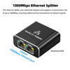 Picture of AreMe 1000Mbps Ethernet Splitter, Aluminum High Speed Gigabit Ethernet Splitter Adapter 1 to 2, Dual RJ45 Port Internet Splitter with USB Power Cable, Supports 2 Devices Simultaneous Networking