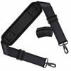 Picture of ZINZ Shoulder Strap 58" Universal Handbag Strap with Ultra-thick Fixed Padded and Dual Balanced Adjustable Buckles Shoulder Crossbody Strap for Briefcase Messenger Bag Laptop bag Luggage，Black