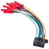 Picture of RED WOLF 16-Pin Radio Stereo Wiring Harness Compatible with Aftermarket Pioneer Radio DEH AVH AVIC MVH FH SPH w/Wire Connector Butt