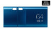 Picture of SAMSUNG Type-C™ USB Flash Drive, 64GB, Transfers 4GB Files in 15 Secs w/Up to 300MB/s 3.13 Read Speeds, Compatible w/USB 3.0/2.0, Waterproof, 2022, Blue, MUF-64DA/AM