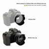 Picture of Tulip Flower Lens Hood for Canon RF 50mm f/1.8 STM on EOS R6 R5 RP R Camera, Reversible Lens Shade Replace Canon ES-65B Lens Hood, Compatible with 43mm Filters and 43mm Lens Cap