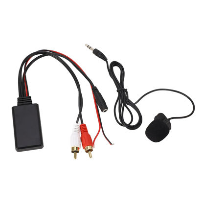 Picture of Gorgeri Bluetooth AUX Module 2 RCA Cable Adapter with Hands‑Free Microphone