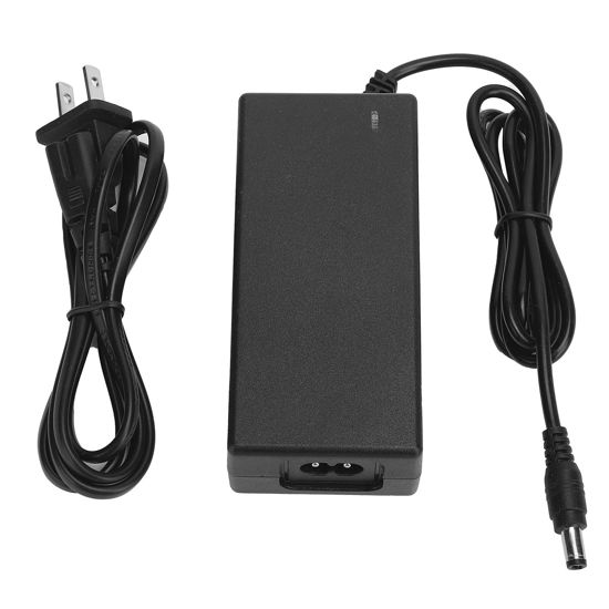 Picture of Lithium Battery Charger, 5.5mm Male Plug, 42V 2A Power Adapter, Plug and Play, for 36V Lithium Ion Battery, Electric Vehicles, Battery Packs