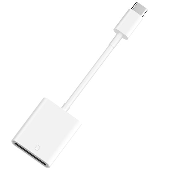 Picture of [Apple MFi Certified] USB C to SD Card Camera Reader for iPhone 15, Type C to Memory Card Reader Trail Camera Viewer SD Card Adapter for iPhone 15/15 Pro/15 Pro Max/15 Plus, iPad Pro, Plug and Play