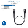 Picture of Cable Matters 3-Pack SATA III 6.0 Gbps SATA Cable 24 Inches (SATA Cable for SSD, SATA SSD Cable, SATA 3 Cables) Black