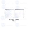 Picture of Quanmin 2pcs /1 Lot 14mm×14mm×1.0mm Infrared High Transmittance Filter 760nm Square Optical Narrow Longpass Filters for Visible Light Reflector