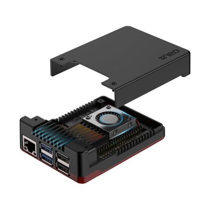 Picture of Argon NEO 5 Case for Raspberry Pi 5 (BRED) | Aluminum case with Built-in Fan