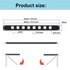 Picture of QiaoYoubang 1U Hinged Rack Panel 8D XLR HDMI Audio Rack Mount Panel for 19 inches Rack Mount (1U8D)