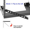 Picture of QiaoYoubang 1U Hinged Rack Panel 8D XLR HDMI Audio Rack Mount Panel for 19 inches Rack Mount (1U8D)