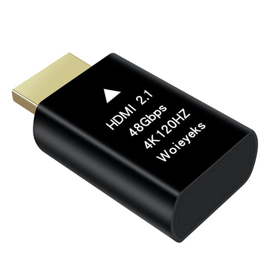 Picture of Woieyeks 4K 120Hz HDMI 2.1 Dummy Plug,Virtual Display Emulator,Headless Ghost Display Adapter Support 3840x2160@120HZ,1440@120HZ,1080P@120HZ EDID Monitor Emulator（8K not Supported）