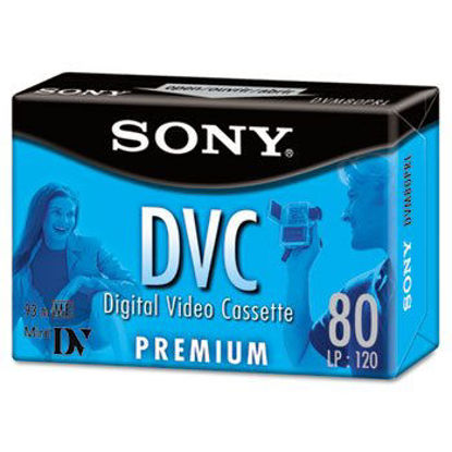 Picture of Sony Premium Grade Digital DVC Videotape Cassette, 80 Minutes