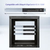 Picture of PhyinLan Rack Mount Kit for Ubiquiti Switch, 1U Rack Ears for EdgeSwitch ES-8-150W Switch 8 Port and for US-8-150W UniFi Switch 8 Port