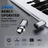 Picture of Tttyruei USB C Magnetic Adapter 240w, 2PCS Magnetic USB C Adapter Detachable, 24 Pin with PD Fast Charging 40Gbps 8K 60Hz for Thunderbolt 3/4, MacBook Pro/Air/, PS5 PSVR2(Straight) (2Pcs)