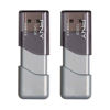 Picture of PNY 128GB Turbo Attaché 3 USB 3.0 Flash Drive, 2-Pack, Grey, P-FD128X2TBOP-MP, 100MB/s, Light-Weight Durable - Data Storage and Transfer