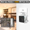 Picture of 256GB USB Flash Drive, Outlet Wall Mount Holder for Blink Sync Module 2 with Short Cable Save Space,Mount Bracket for Blink Outdoor Indoor Security System (Blink Add-On Sync Module 2 is NOT Included)