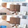 Picture of 2 Pack 24 Inch Anti Glare Computer Screen Cover for 1080p Computer Monitors, Eye Protection Anti Scratch & Anti Glare Film for 24'' with (1920 x 1080) 16:9 Ratio Monitors