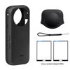 Picture of CYNOVA Insta 360 X3 Lens Cap Protector, Silicone Case Tempered Glass Protector Set for Insta360 X3 Accessories