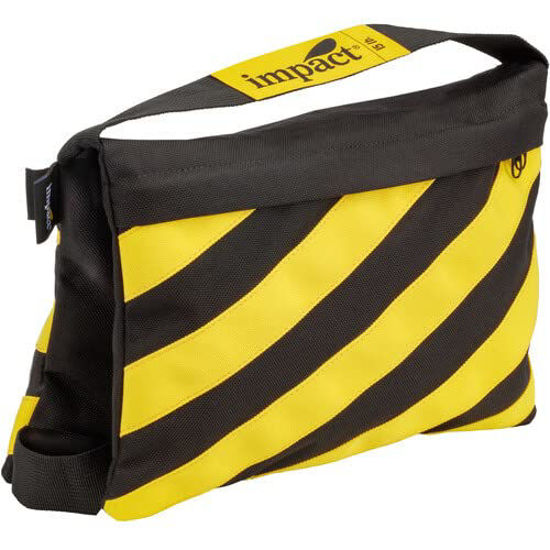 Picture of Impact Filled Saddle Sandbag (15 lb, Caution Striped)