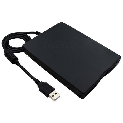 Picture of External USB Floppy Drive Portable Disk Reader PC Windows 7 8 10 Mac 3.5 1.44 MB