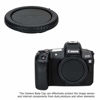 Picture of JJC 2-Pack RF Mount Body Cap Cover & Rear Lens Cap Cover for Canon EOS R100 R50 R8 R6 Mark II R10 R7 R5C R3 R6 R5 RP R Mirrorless Camera & RF Mount Lenses, RF Back Lens Cap Cover Sensor Dust Cap Cover