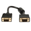 Picture of Tripp Lite VGA Coax Monitor Cable, High Resolution cable with RGB coax (HD15 M/M) 1-ft.(P502-001) , Black