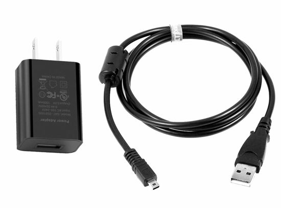 Picture of in-Camera USB AC Power Adapter/Battery Charger + PC Cord for Nikon Coolpix S4000