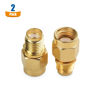 Picture of Cable Matters 2-Pack SMA Female to RP-SMA Male Adapter (SMA Male to Female Reverse Polarity Gender Changer Adapter)