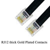 Picture of HPWFHPLF Telephone Wires, 2 PCS 6-10 Feet 6P6C Telephone Cord Cable for Landline Phones, RJ12 Male to Male Coiled Wire (Coiled 6P6C)