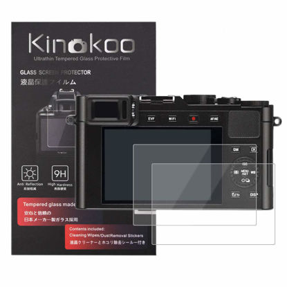 Picture of kinokoo Tempered Glass Film for Leica D-LUX6/D-LUX5 Crystal Clear Film Leica D-LUX6 D-LUX5 Screen Protector Bubble-Free/Anti-Scratch(2 Pack)