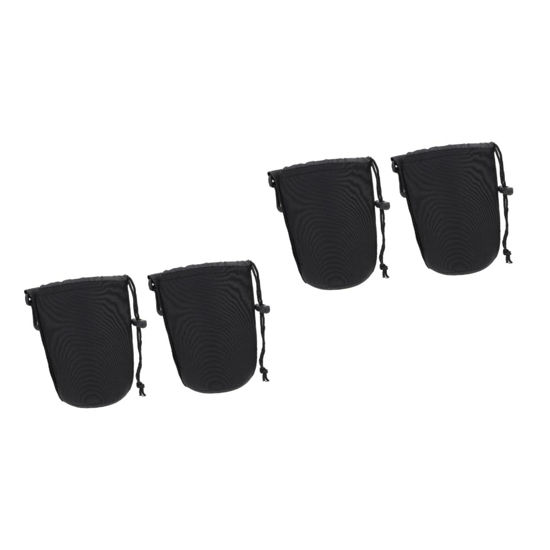 Picture of OSALADI 4 Pcs Camera Lens Bag Drawstring Neoprene Lens Pouch Neoprene Lens Case Drawstring Lens Case Shockproof Camera Lens Case Lens Pouch Bag Camera Lens Case Bag Accessories Lens Barrel