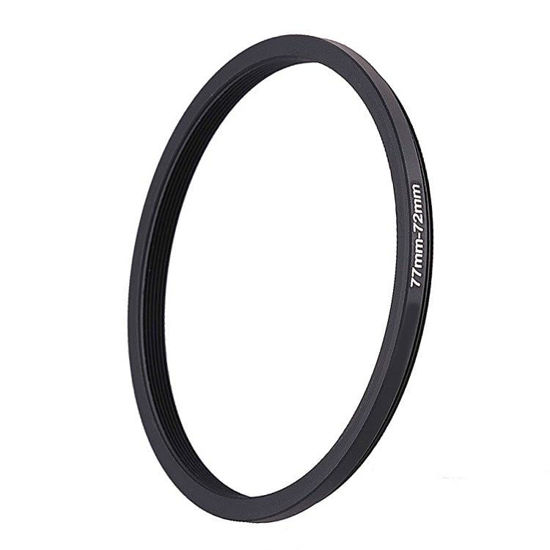 Picture of 77mm Lens to 72mm Camera Lens Adapter,77mm to 72mm Filter Step-Down Ring Adapter Ring,Compatible with All 72mm UV,CPL,ND,Lens Hood,Threaded Lens ect.