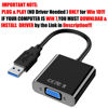 Picture of Warmstor USB to VGA Adapter, USB 3.0/2.0 to VGA Adapter 1080P HD Multi-Display Video Converter, Compatible with Windows 7/8 / 8.1/10 for Desktop, Laptop, PC, Computer, Monitor, Projector, HDTV