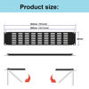 Picture of QiaoYoubang 2U Hinged Blank Rack Mount Panel Spacer with Venting for 19 inches Network Cabinet or Server Rack Enclosure (2UVBP)