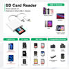 Picture of SD Card Reader for iphone, Dual and USB-C and Lightning Connector Memory SD MicroSD Card Adapter, Type C Camera Reader for SD SDXC SDHC Compatible with iPhone, iPad Trail Game Camera Plug and Play