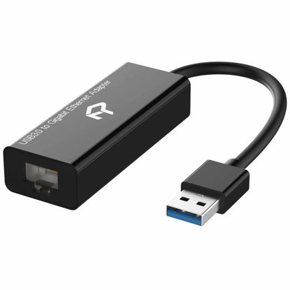 Picture of Rankie USB Network Adapter, USB 3.0 to RJ45 Gigabit Ethernet Internet Adapter, Black