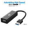 Picture of Rankie USB Network Adapter, USB 3.0 to RJ45 Gigabit Ethernet Internet Adapter, Black