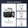 Picture of ESR for AirPods 4th Generation Case (HaloLock), Compatible with AirPods Case 4th Generation (2024), Compatible with MagSafe, Powerful Drop Protection, Magnetic Lid, Cyber Series, Black