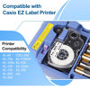 Picture of XR-9WE Replace for Casio Label It Tape 9mm 3/8'' XR-9WE XR9WE XR-9WE2S Black on White Tape Cassette Comaptible Casio EZ Label Printer KL-750 KL-60 KL-100 KL-120 KL-430 KL-780 KL-7200, 3-Pack